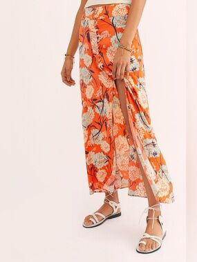 Free People Sammy Button down skirt sz 4